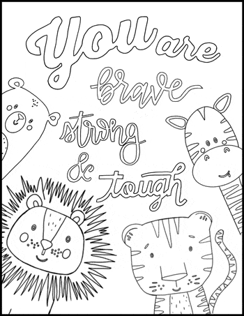Brave-Strong-Tough-Coloring-Page